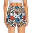 thumbnail image 4 of Goofa French Food Printed Women 2 in 1 Running Shorts,Quick Dry Athletic Workout Shorts,High Waisted Athletic Shorts with Liner Pockets-, 4 of 9