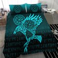 thumbnail image 5 of Juego de Cama Vikingo Raven Vegvisir Tattoo Cyan Version Juego de Cama Rlt12, 5 of 5