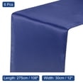 thumbnail image 2 of Unique Bargains 6 Pack Satin Table Runner, 12'x108' Smooth Silk Table Runner, Drak Blue, 2 of 7