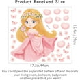 thumbnail image 2 of Pink Little Princess Wall Decals Butterfly Heart Flower Wall Sticker with Wreath Bouquet Wall Art Removable PVC Garden Decal, 2 of 8