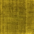 thumbnail image 1 of Ahgly Company Machine Washable Indoor Square Oriental Yellow Industrial Area Rugs, 5' Square, 1 of 4