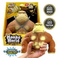 thumbnail image 2 of MonkeWorld: Original Stretchy Monkey - The Trending Squishies Fidget Toy, Shape-Pull-Throw, Tough-Tech, Soft Durable Animal Plushie, Adults & Kids 3+, 2 of 17