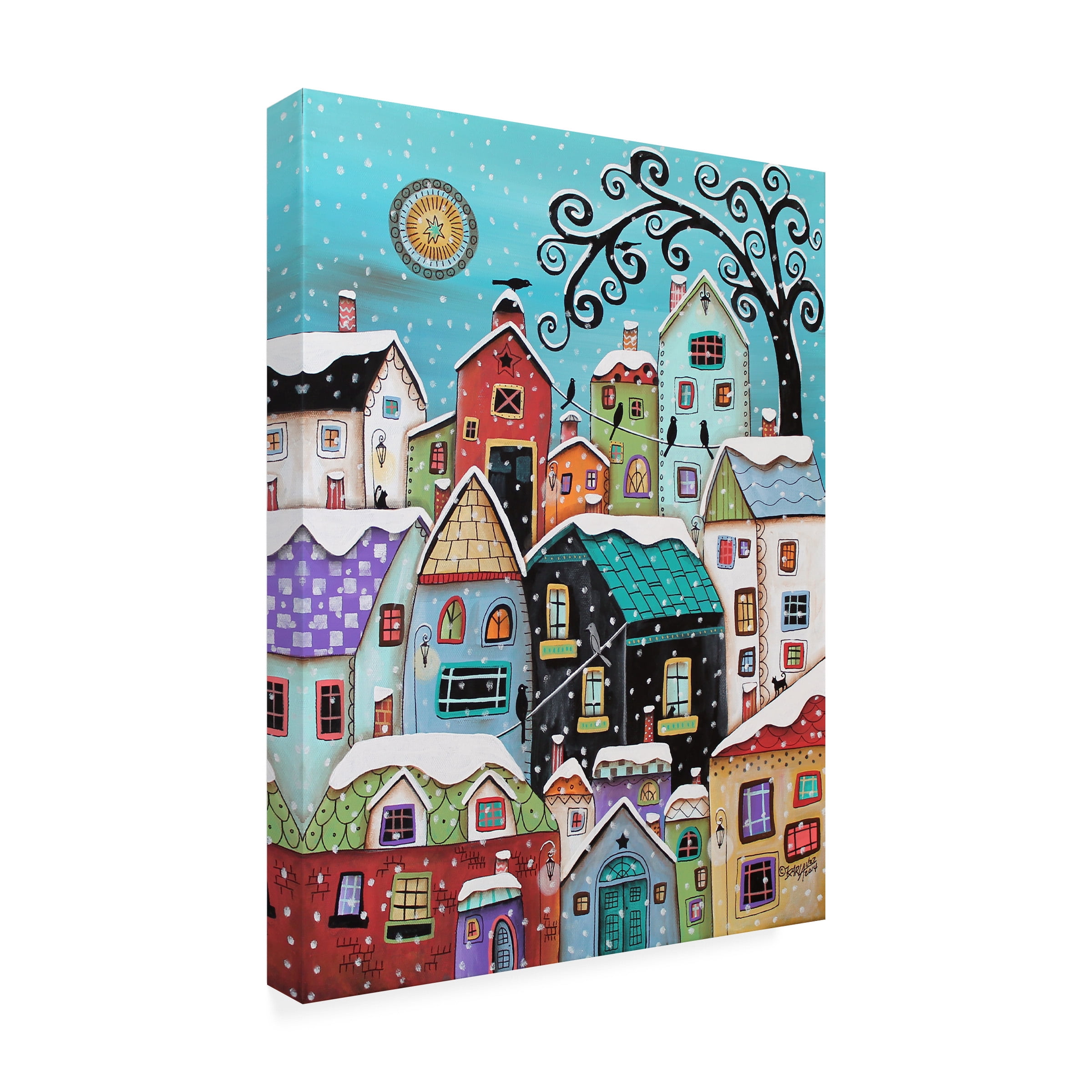 Trademark Fine Art 'Winter City' Canvas Art by Karla Gerard