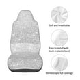 thumbnail image 4 of Lsque Silver Glitter Pattern Car Seat Covers for Front Seats , Waterproof Seat Covers for Cars, Sporty Front Seat Covers,Car Seat Cover Protector Front Seats, 4 of 5