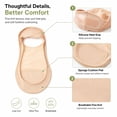 thumbnail image 4 of Women's Ice Silk No Show Ultra, Ultra Thin Ice Silk & Non Slip Stay-Put Comfort, for Sneakers Flats Loafers Everyday Wear, 4 of 7