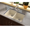 thumbnail image 6 of Elkay Quartz Luxe 33" x 20-1/2" x 9-1/2", Offset Double Bowl Undermount Sink, Maraschino, 6 of 6