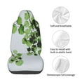 thumbnail image 4 of Balery Watercolor Green Leaves Funda de Asiento para Auto con Diseño - Cubierta Frontal Suave y Transpirable con Protector Antideslizante- 1 Unidad, 4 of 5