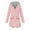 Pink, variant on Funicet Waterproof Long Hooded Polyester Rain Coats (Women's S)