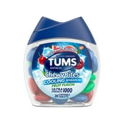Tums Chewy Bites Ultra Strength Heartburn Relief Chews, Fruit Fusion, 28 Count