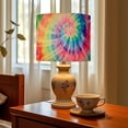 thumbnail image 6 of Linen Drum Lampshades Spiral Trendy Fashion Dirty Paint Tie Dye Striped Rainbow 13"x13"x10" Light Shade for Table Lamps Floor Lamp Shades Lampshade Replacement Assembly Required, 6 of 8