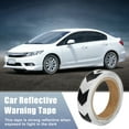 thumbnail image 2 of Unique Bargains 2.5cmx9m Black and White Arrow Car Reflective Stickers Safety Warning Reflective Protector, 2 of 6