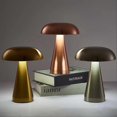 thumbnail image 2 of Retro Mushroom Table Lamp Cordless Touch Dimming Rechargeable Desk Decoration Night Light Reading Lights For Hotel Restaurant, 2 of 3