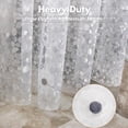 thumbnail image 2 of Shower Curtain Liner Waterproof, 8G Thick EVA, Heavy Duty with Magnets, 3D Pebble Bath for Stall, Bathtubs Bathroom, 72 x 72, 12 Hooks, 2 of 4