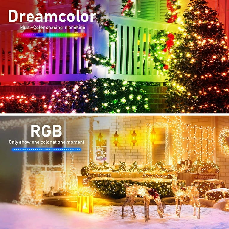 Christmas Tree Lights W/ Star Topper Remote Control 11Mode 300LED