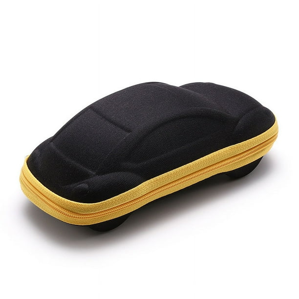 Caja de gafas de sol para bebés con diseño de coche de dibujos animados, caja de gafas para niños, caja de almacenamiento de papelería para niños, caja de gafas para coche con cremallera