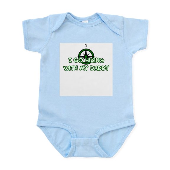 CafePress - Hiking Daddy Infant Bodysuit - Baby Light Bodysuit, Size Newborn - 24 Months