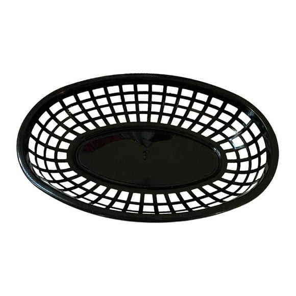 Luzkey Basket ,Oval Serving Basket ,Food Service Tray ,Holder for Sandwiches Burgers and Fries Snacks Restaurant
