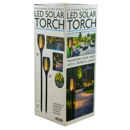 Flickering Flame Effect LED Solar Torch