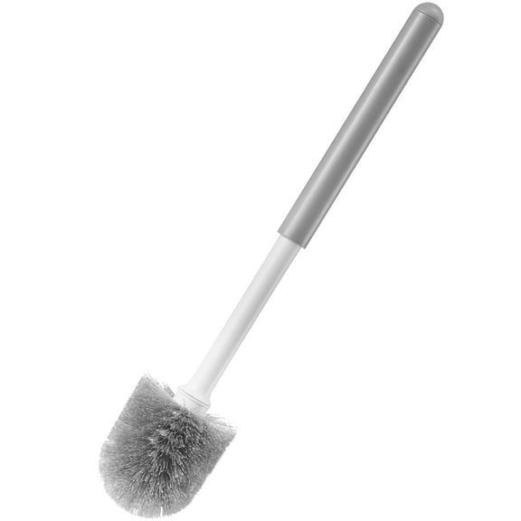 KFFKFF Bathroom Essentials: Toilet Brush & Plunger Combo, Dual-Function with Breathable Stand, 360° Comprehensive Clean, Leak-Resistant, Suitable for Bathrooms, RVs, and Toilets (White & Grey)