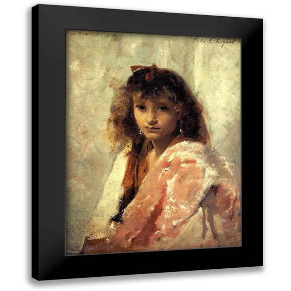 Sargent, John Singer 12x14 Black Modern Framed Museum Art Print Titled - Carmela Bertagna