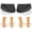 Black, variant on Skyfoot 3 Layers Adjustable Heel Wedge Inserts for Supination Pronation Correction, Adhesive Medial Lateral Heel Insoles for Bow Legs, Knee Pain