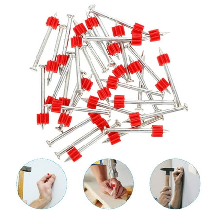 WESIEVYA 100Pcs 5.2X0.7X0.2in Nails For Cement Construction Workers