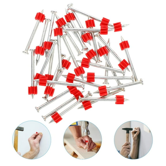 WESIEVYA 100Pcs 5.2X0.7X0.2in Nails For Cement Construction Workers