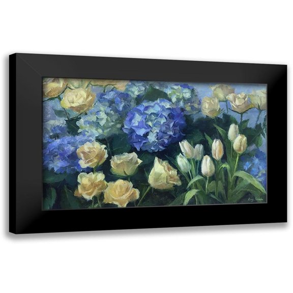 Strube, Ling 14x10 Black Modern Framed Museum Art Print Titled - Morning Happiness