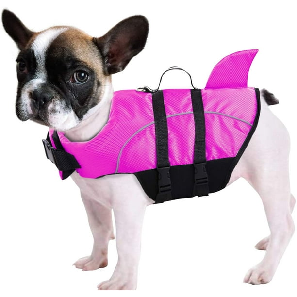 Ripstop Dog Life Jacket Shark Life Vest for Dogs, Safety Lifesaver with High Buoyancy and Lift