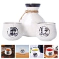 thumbnail image 4 of FELTECHELECTR 1 juego de elegante juego de copas de vino y sake de cerámica, elegante juego de vino de estilo japonés, 4 of 4