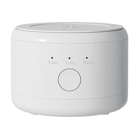 Ultrasonic Cleaner for Dentures & Retainers, Mouth Guard Aligner Whitening & Jewelry Cleaning Machine, Portable Sonic Device for Deep Stubborn Stain Removal, White, One-Button