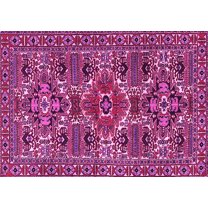 Ahgly Company Indoor Rectangle Persian Pink Traditional Area Rugs, 5' x 7'