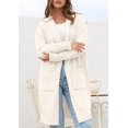 thumbnail image 4 of Cardigan para Mujer PRETTYGARDEN Otoño 2025 Frente Abierto con Bolsillos S, 4 of 8