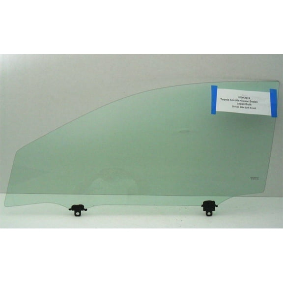Driver Left Side Front Door Window Door Glass Compatible with Toyota Corolla 4 Door Sedan 2009-2013 Japan Built Models