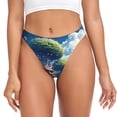 thumbnail image 1 of Balery Fantasy Treehouse Planet Scene Tangas de Algodón para Mujer con Estampado – Ropa Interior Sexy, Transpirable, G-string-3X-Large, 1 of 6