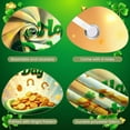 thumbnail image 4 of Green Hat St. Patrick's Day Banner Shamrock Pattern Clover Backdrop Orange Green Bow Tie Theme Background for St. Patrick's Day Party Irish Festival Celebration Photo Shoot, 4 of 9