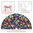 thumbnail image 4 of Picia Colored Glass1 Print Christmas Tree Skirt , Christmas Tree Skirt Ornaments for Merry Christmas Holiday Party Decorations Indoor Outdoor-48", 4 of 7