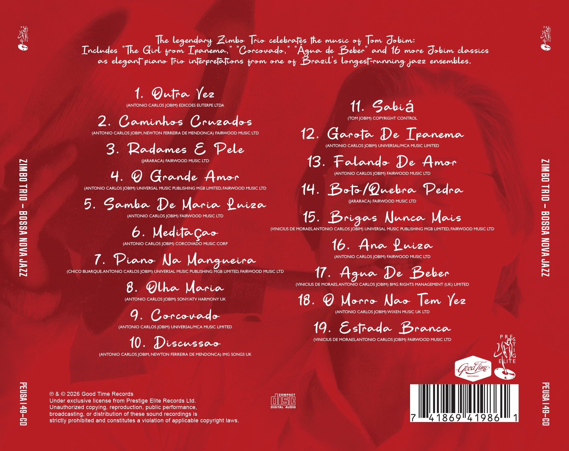 Zimbo Trio - Bossa Nova Jazz - Music & Performance - CD