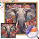 thumbnail image 1 of 5D DIY Taladro Parcial AB Diamante Pintura Elefante 45x45cm, 1 of 9