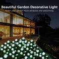 thumbnail image 2 of SHIKAN Solar Outdoor Lights Waterproof, Solar Garden Flower Stake Lights for Patio Decor, Floral Pathway Lights for Lawn Backyard Walkway Yard, Outdoor Landscaping Rose Light, 2 Pack White, 2 of 7