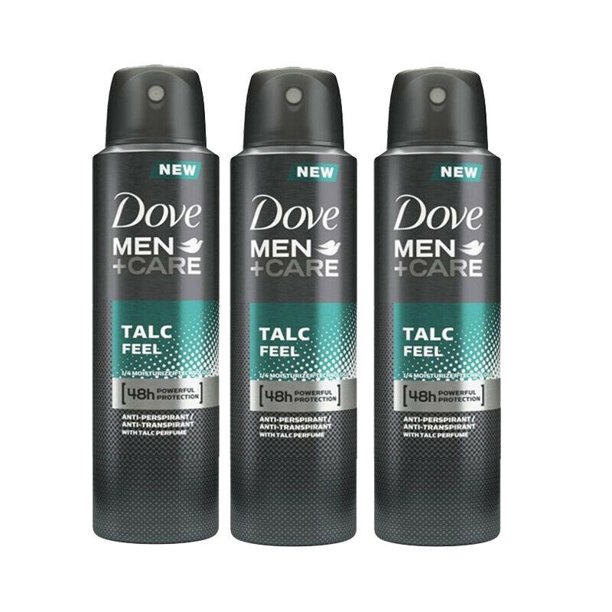Dove Men + Care Talc Feel 48 Hour Protection Deodorant Spray 150ml 3
