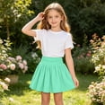 thumbnail image 5 of ATOGUTA Tennis Skirts for Girls Mint Green A Line Skirt with Built-in Shorts Athletic School Uniform Skirts for Teen 5T-16, 5 of 7