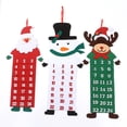 thumbnail image 2 of Christmas Advent Calendar 24 Pockets Santa Elk Snowman Ornament, 2 of 5