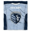 MLS Sporting Kansas City "Jersey" Personalized Silk Touch Throw Blanket