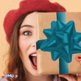 thumbnail image 4 of PMU Decorative Star Gift Bows Medium Turquoise (12/Pkg) Pkg/1, 4 of 7