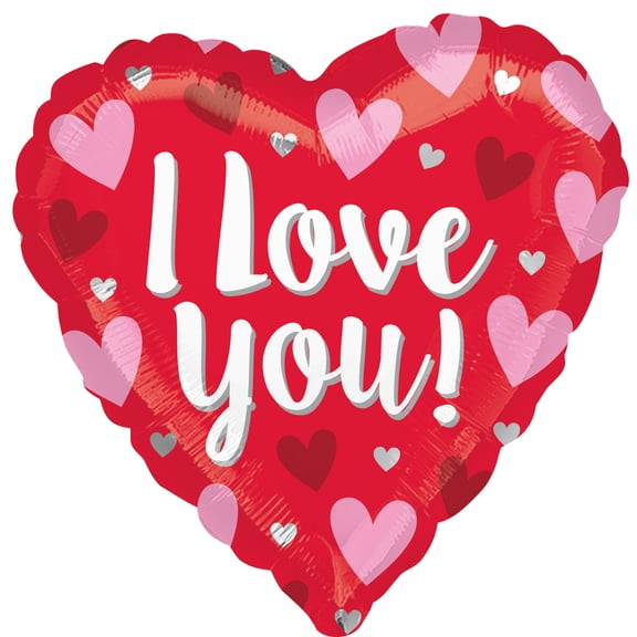 I Love you red Valentine balloon