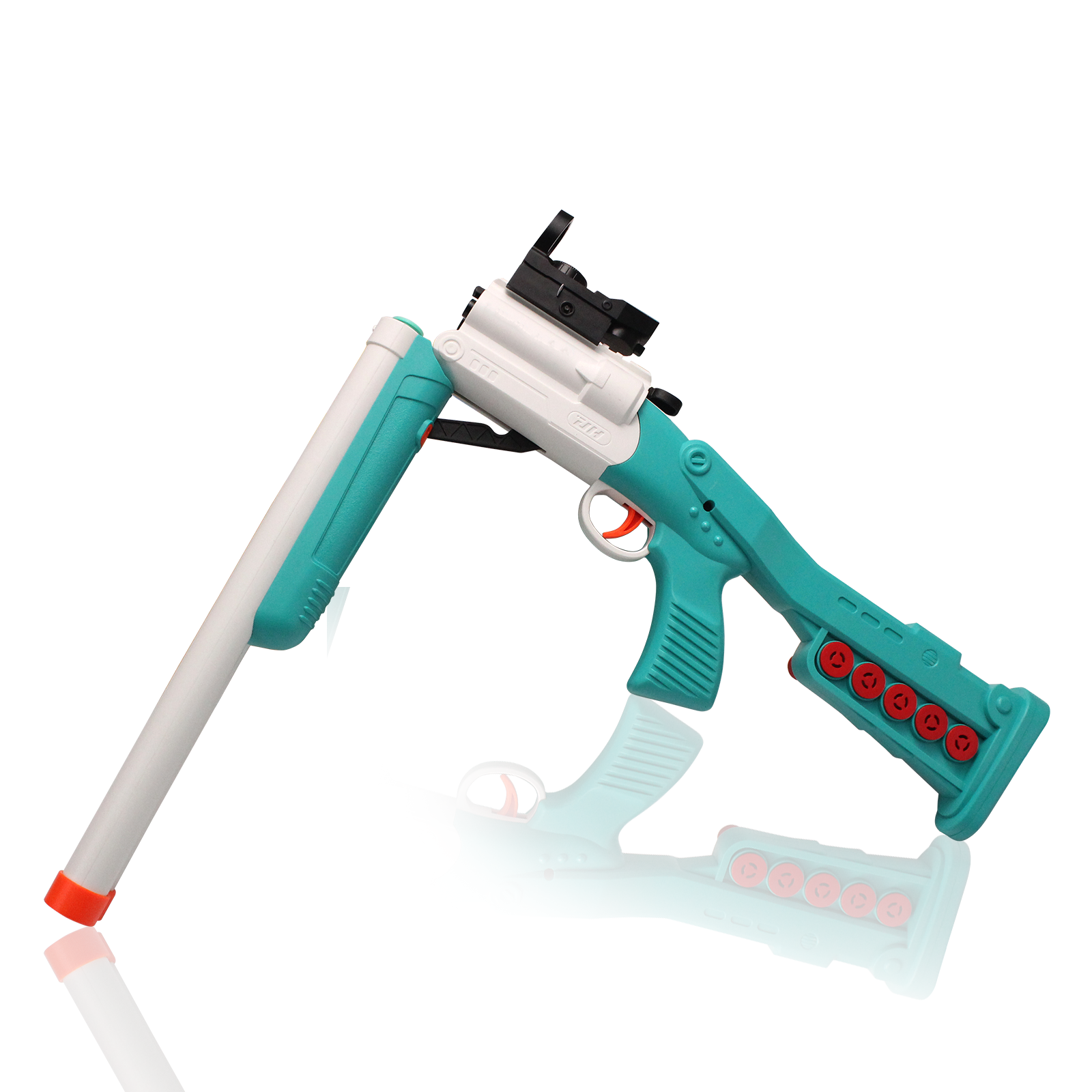 BIU BLASTER Double Barrel Foam Blaster with Shell Ejection photo 4