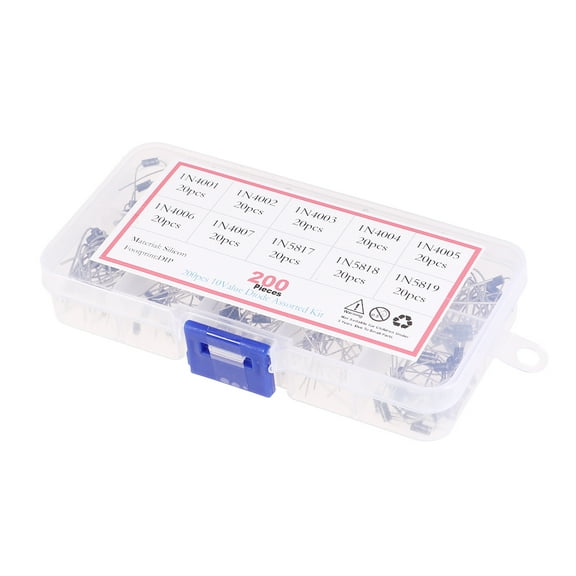 200 Pcs High-speed Diode 1N4001 Tiny LED Light Bulbs Lights Battery Operated