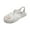 White-05, variant on Crystal Jelly Heel Sandals Teen Girl Summer Beach Shoes Lightweight Soft Water Sandal Footwear