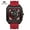 Red Black, variant on Leisure Man Watch Automatic Movement Mechanical Watches Silicone Strap Luminous Waterproof Sports Skeleton Watchs for Men